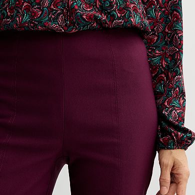 Women's Croft & Barrow® Seamed Straight Leg Pull-On Pants