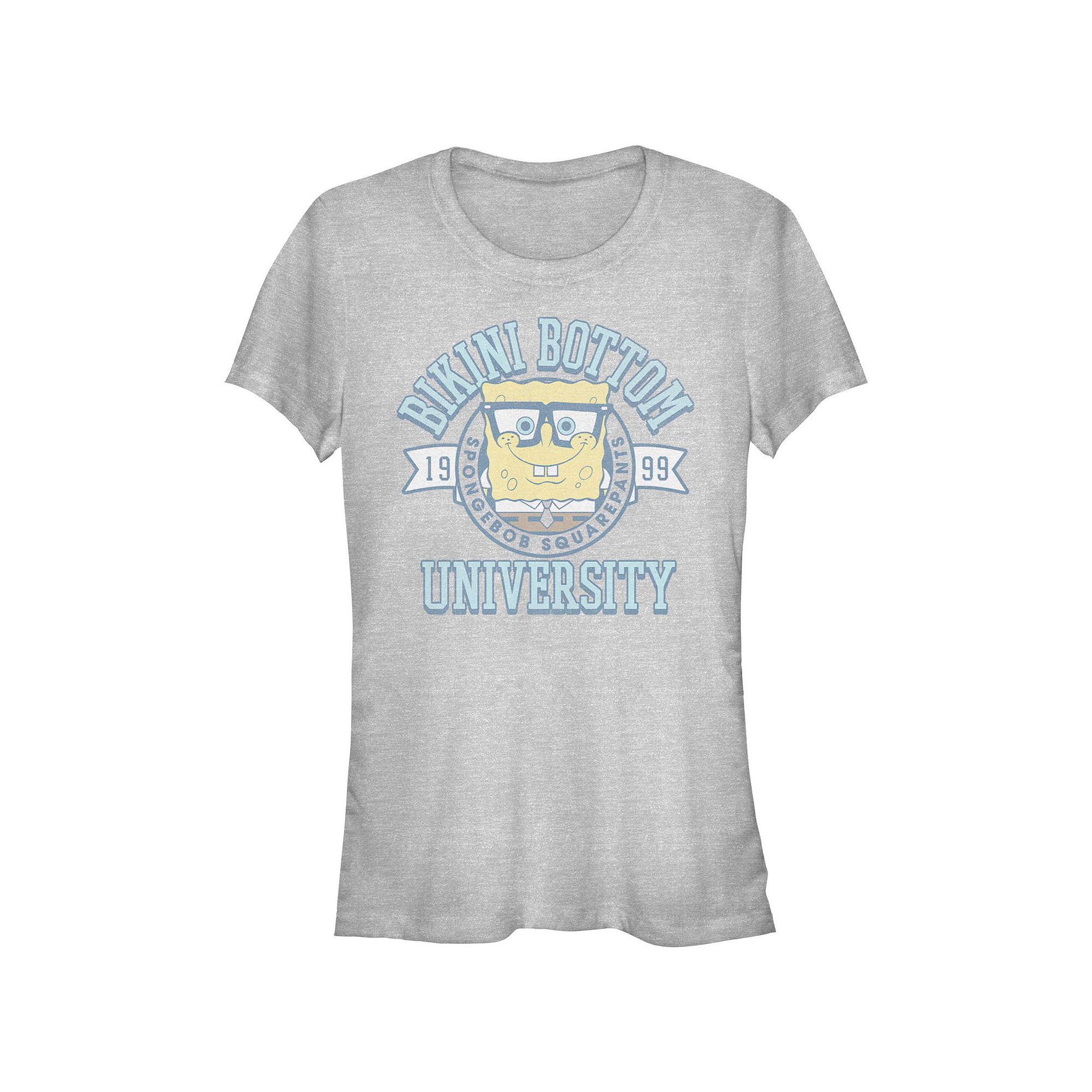 Juniors Nickelodeon SpongeBob SquarePants Bikini Bottom University Graphic