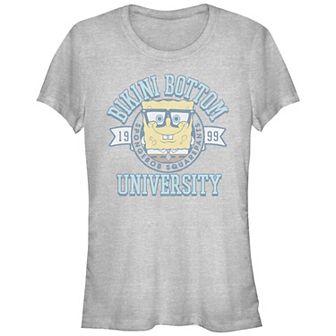 Juniors' Nickelodeon SpongeBob SquarePants Bikini Bottom University Graphic Tee