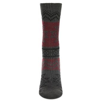 Women's Diamond Line Fashion Soft-Fit Crew Sock