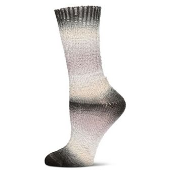 Women's Gradient Stripe Soft and Warm Crew Sock