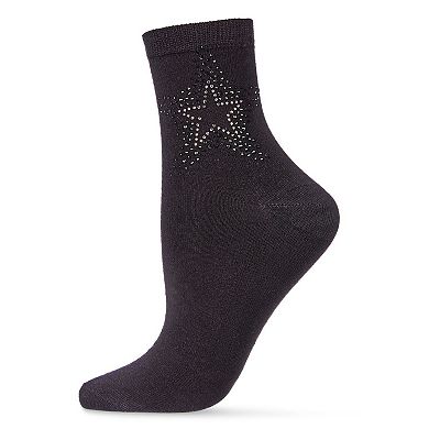 Women's Starstruck Rhinestone Embellished Anklet Sock