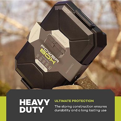 Manterio Power Box Heavy Duty Electric IP55 Weatherproof Cord Connection Box