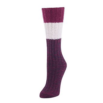 Women's Distinctone Stripe Soft-fit Wool Blend Crew Sock
