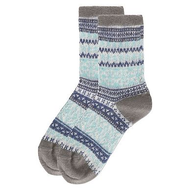 Women's Holiday Wonder Flake Multicolor Soft-fit Crew Sock
