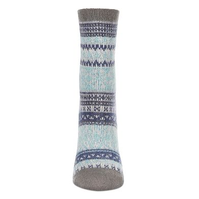 Women's Holiday Wonder Flake Multicolor Soft-fit Crew Sock