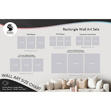 Stupell Home Decor Trio of Shell Coral Blue Beach Design Framed Wall Art