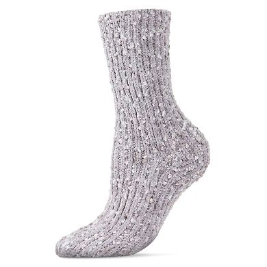 Women's Confetti Plush Cozy Tufted Crew Sock