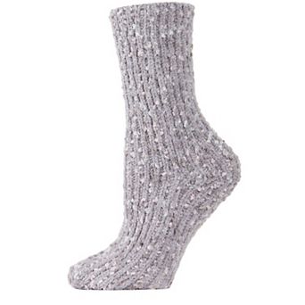 Women's Confetti Plush Cozy Tufted Crew Sock