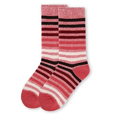 Women's Multicolor Stripe Buttersoft Cozy Crew Socks