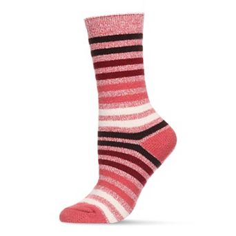 Women's Multicolor Stripe Buttersoft Cozy Crew Socks
