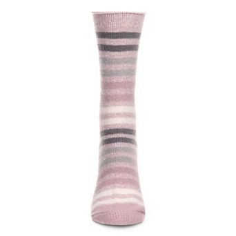 Women's Multicolor Stripe Buttersoft Cozy Crew Socks