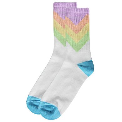 Women's Multicolor Pastel Arrow Crew Sock