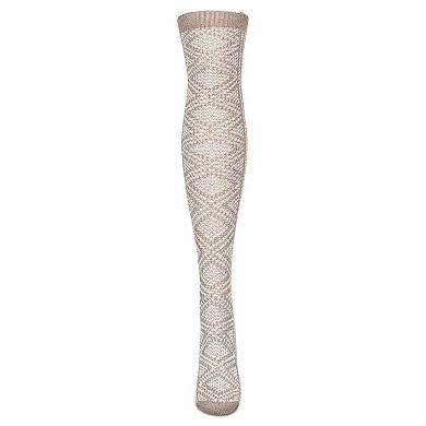Women's Diamond Tone Over The Knee Warm Sock