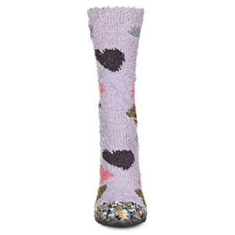 Women's Plenty 'O Hearts Multicolor Plush Cozy Crew Socks