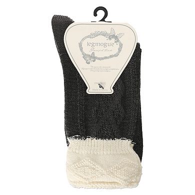 Women's Diamond Bits Soft-fit Two-tone Crew Sock