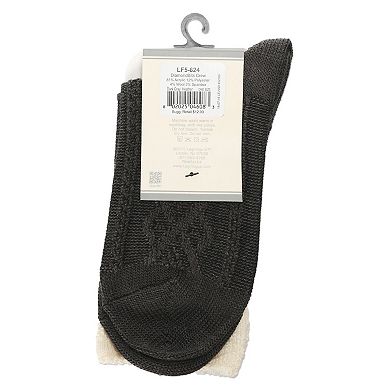 Women's Diamond Bits Soft-fit Two-tone Crew Sock