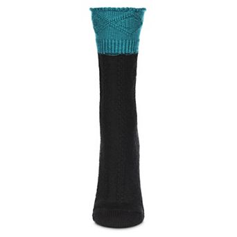 Women's Diamond Bits Soft-fit Two-tone Crew Sock