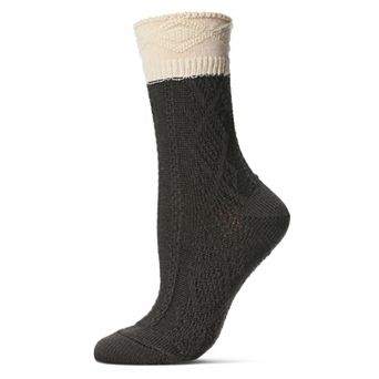 Women's Diamond Bits Soft-fit Two-tone Crew Sock