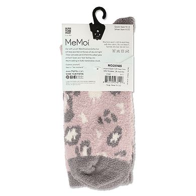 Women's Leopard Super Soft Cozy Crew Socks