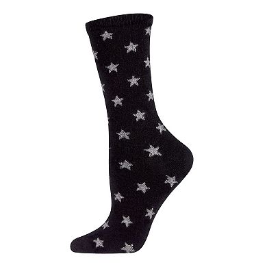 Women's Intergalactic Stars Cashmere Blend Crew Sock