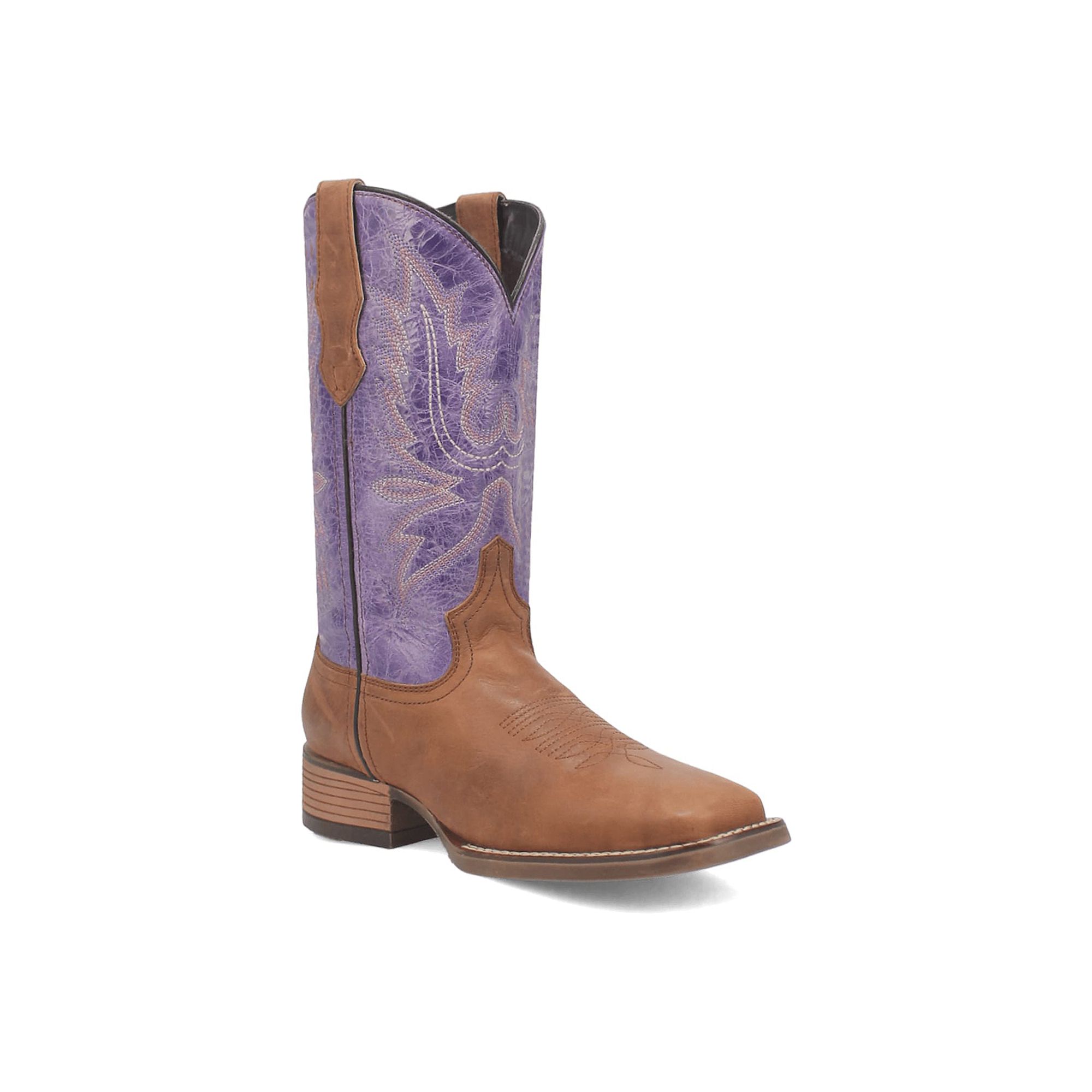 Laredo Mara Womens Leather Cowboy Boots, Size: 6, Purple