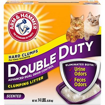 Arm & Hammer Double Duty Dual Advanced Odor Control Scented Clumping Cat Litter - 14 lbs.