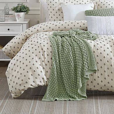 Peri Crochet Knit Throw Blanket