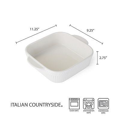 Mikasa Italian Countryside White Square Casserole Dish
