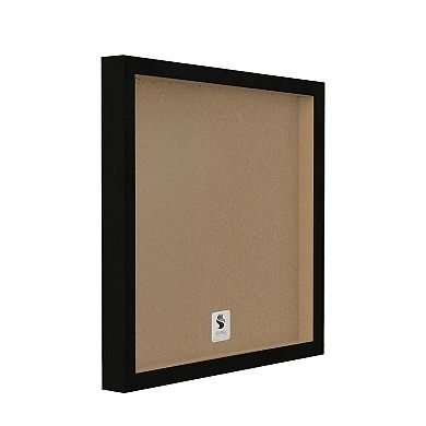 Stupell Home Decor Abstract Colorful Painted Black Bear Framed Canvas Wall Art