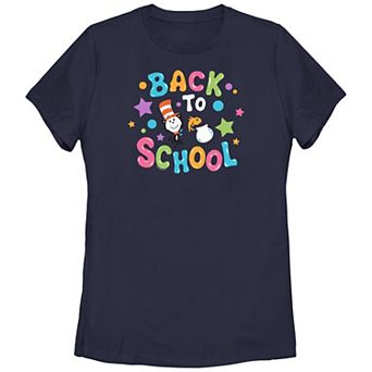 Juniors' Dr. Seuss The Cat In The Hat Back To School Graphic Tee