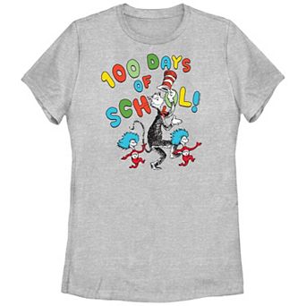 Juniors' Dr. Seuss 100 Days Of School Graphic Tee
