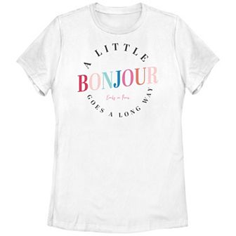 Juniors' Emily In Paris A Little Bonjour Graphic Tee