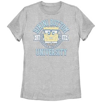 Juniors' Nickelodeon SpongeBob SquarePants Bikini Botton University Graphic Tee