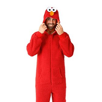 Men's OppoSuits Sesame Street Elmo One-Piece Pajamas