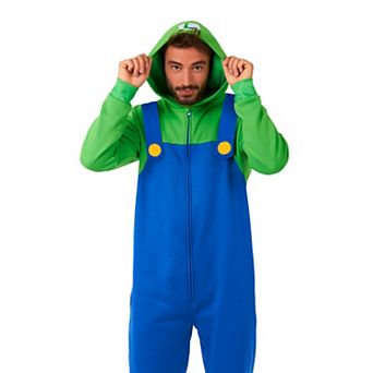 Men's OppoSuits Nintendo Super Mario Luigi One-Piece Pajamas