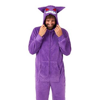 Men's OppoSuits Pokémon Gengar One-Piece Pajamas