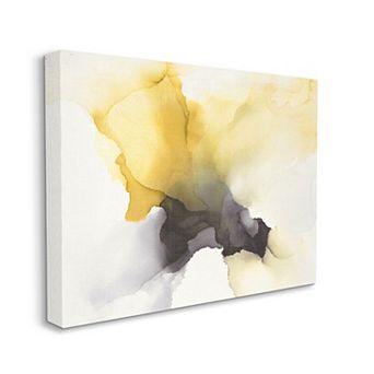Stupell Home Decor Futuristic Yellow Cloud Abstraction Canvas Wall Art