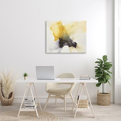 Stupell Home Decor Futuristic Yellow Cloud Abstraction Canvas Wall Art