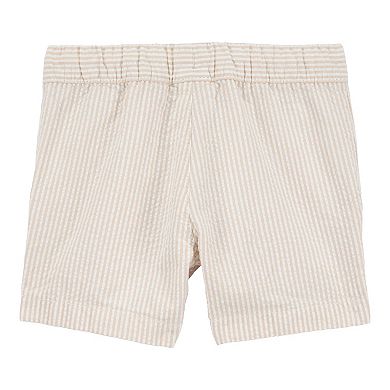 Toddler Boys Carter's Pull On Drawstring Stripe Shorts