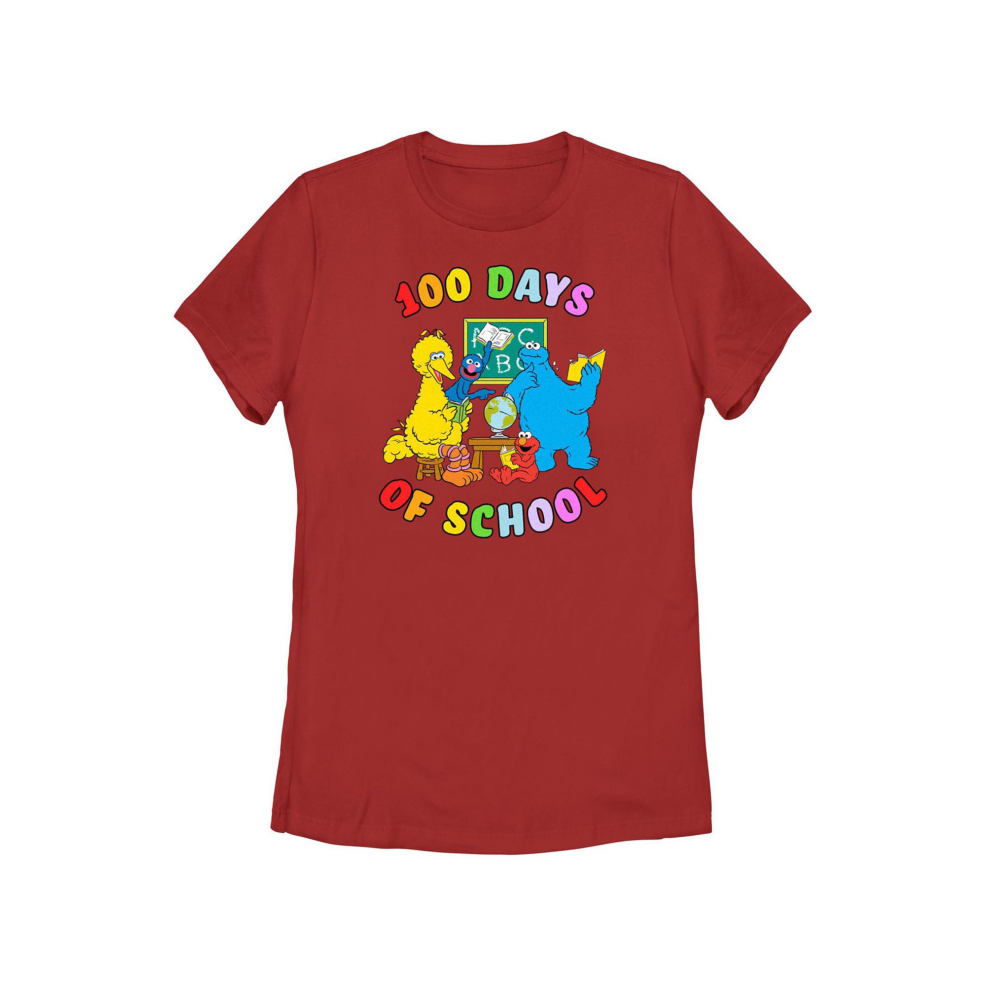 Juniors PBS Kids Sesame Street 100 Days Of School Graphic Tee, Girls, Siz