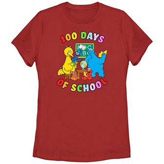 Juniors' PBS Kids Sesame Street 100 Days Of School Graphic Tee