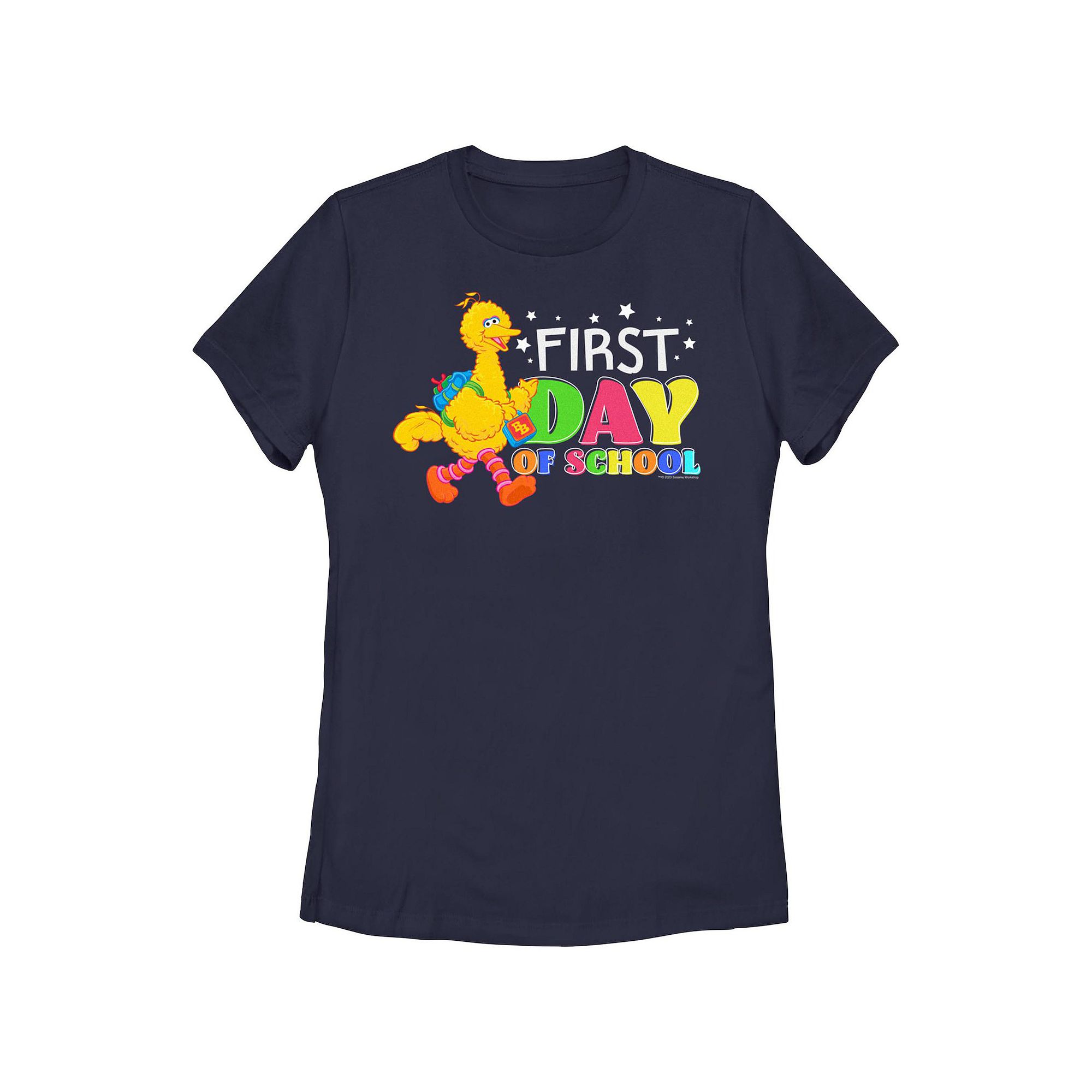 Juniors PBS Kids Sesame Street Big Bird First Day Of School Graphic Tee, G