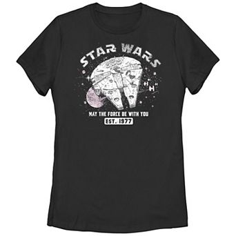 Juniors' Star Wars May The Force Be With You Graphic Tee