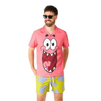 Men's Suitmeister SpongeBob SquarePants Patrick Slim Fit Short Sleeve Button Down Shirt & Shorts Set