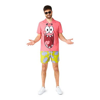 Men's Suitmeister SpongeBob SquarePants Patrick Slim Fit Short Sleeve Button Down Shirt & Shorts Set