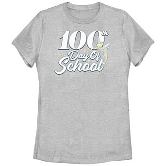 Disney's Tinker Bell 100th Day Of School Juniors' Graphic Tee