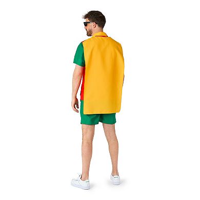 Men's Suitmeister DC Comics Robin Slim Fit Short Sleeve Button Down Shirt & Shorts Set