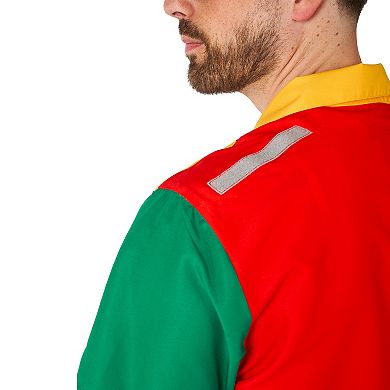 Men's Suitmeister DC Comics Robin Slim Fit Short Sleeve Button Down Shirt & Shorts Set