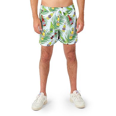 Men's Suitmeister Tropical Beers Slim Fit Short Sleeve Button Down Shirt & Shorts Set
